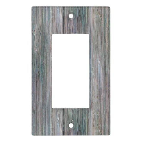 Weather_beaten Bamboo Wood Grain Look Light Switch Cover