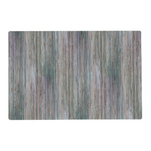Weather-beaten Bamboo Wood Grain Look Placemat