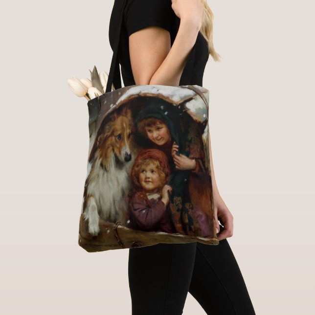 Weather-bound by Arthur John Elsley Tote Bag (Close Up)