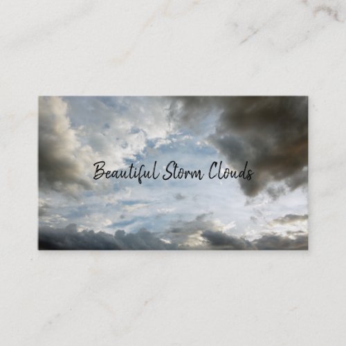 Weather Clouds Stormy Sky Heavenly Cloudscape Business Card