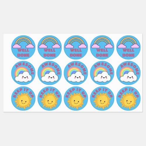 Weather Kids Motivational Reward Sticker