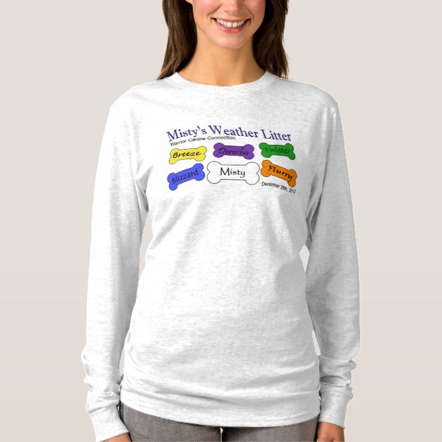 Weather Litter Women's Ash Long Sleeve T-Shirt (Front)