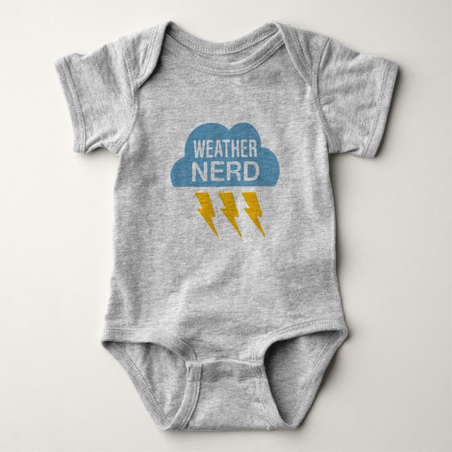Weather Nerd Baby Bodysuit (Front)