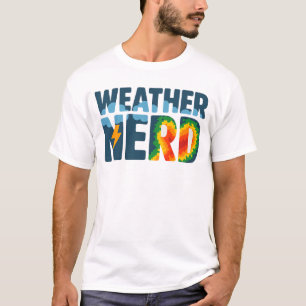 Weather Nerd Meteorology Radar and Lightning T-Shirt
