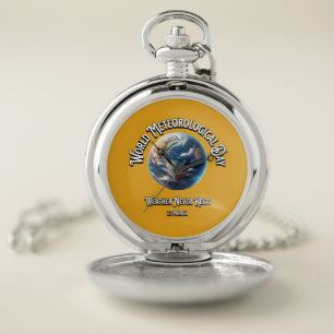 Weather Never Rests. World Meteorological Day. Pocket Watch