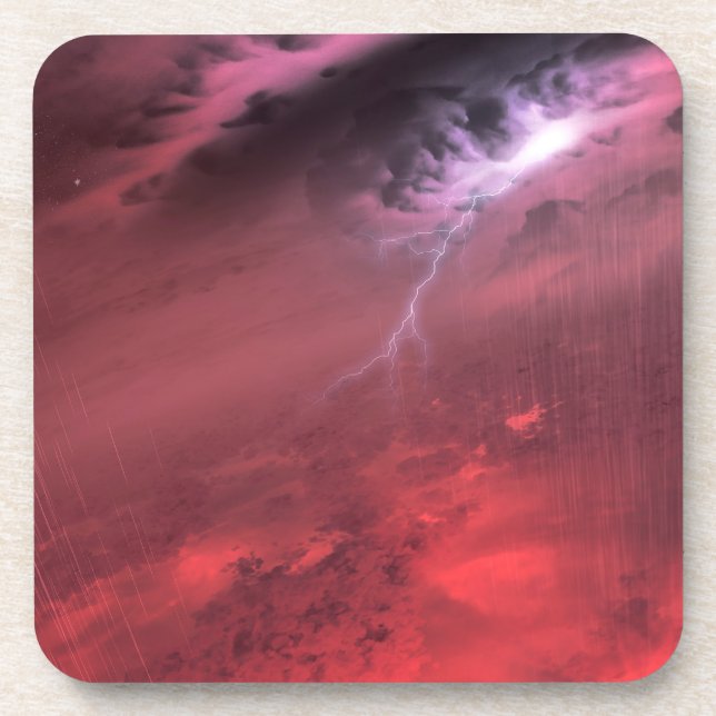 Weather On A Brown Dwarf Star. Beverage Coaster (Front)