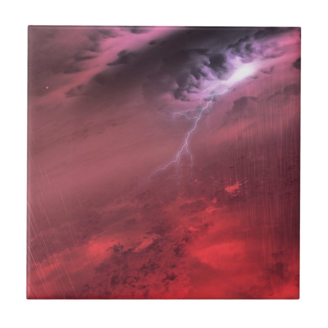 Weather On A Brown Dwarf Star. Ceramic Tile (Front)