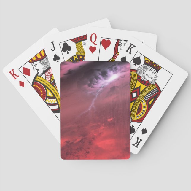 Weather On A Brown Dwarf Star. Poker Cards (Back)