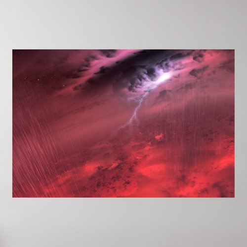 Weather On A Brown Dwarf Star Poster