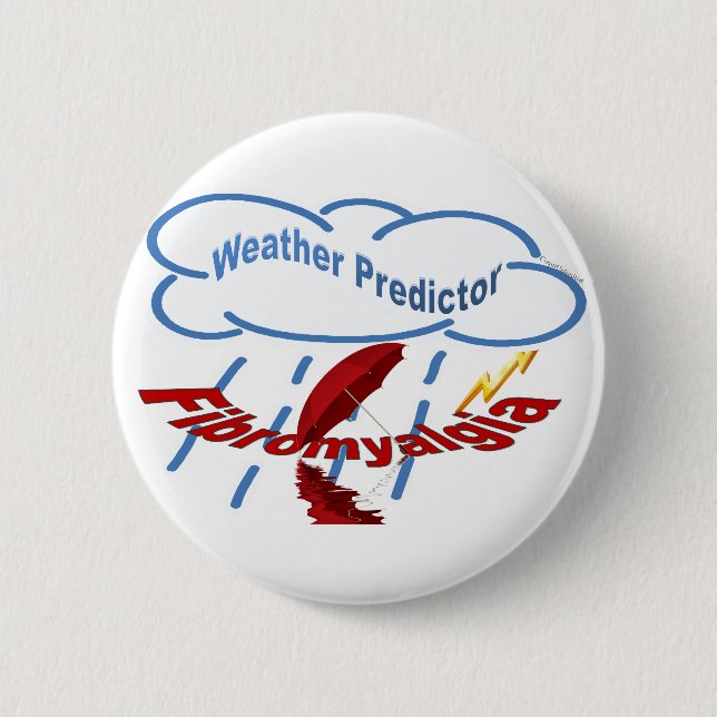 Weather Predictor Pinback Button (Front)