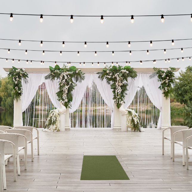 Weather-Resistant 5x3 Foot Army Green Outdoor Rug (Insitu (Wedding 1))