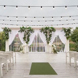 Weather-Resistant 6x4 Foot Army Green Outdoor Rug