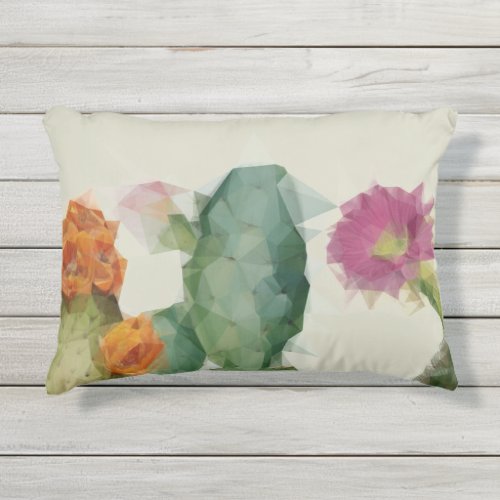 Weather resistant outdoor accent pillow Geometric