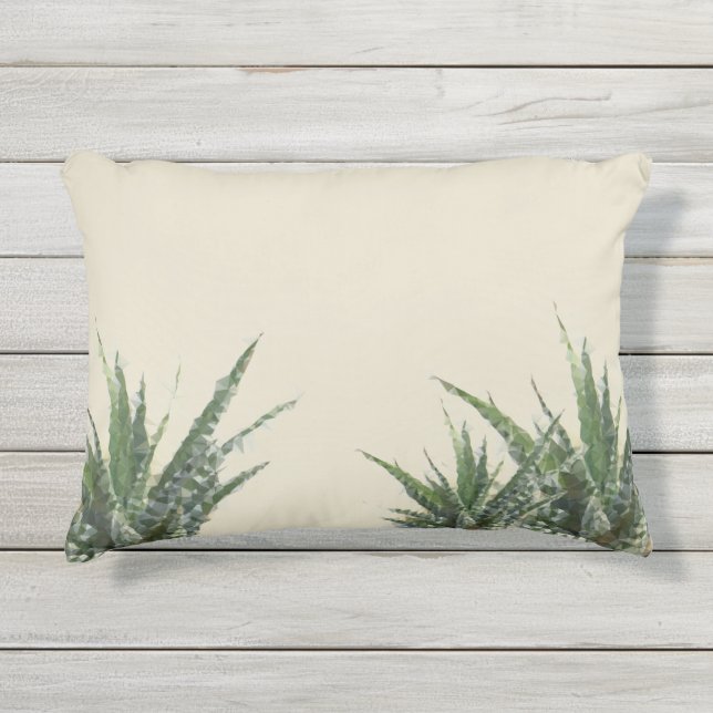 Weather resistant outdoor accent pillow Geometric (Front)