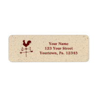Weather Vane Address Label