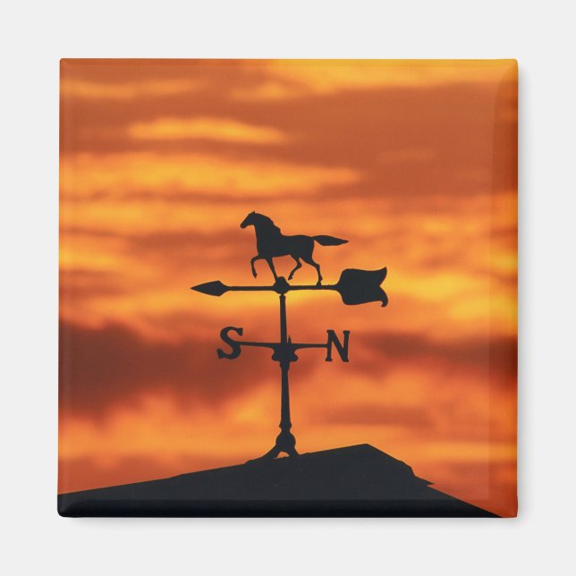 Weather Vane at Sunset Magnet (Front)