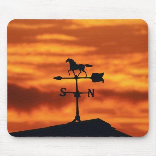 Weather Vane at Sunset Mouse Pad