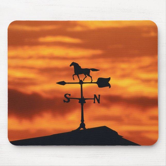 Weather Vane at Sunset Mouse Pad (Front)