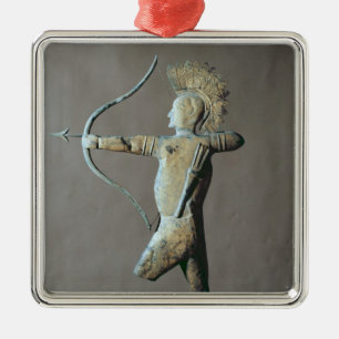 Weather vane in the form of an American Indian Metal Ornament