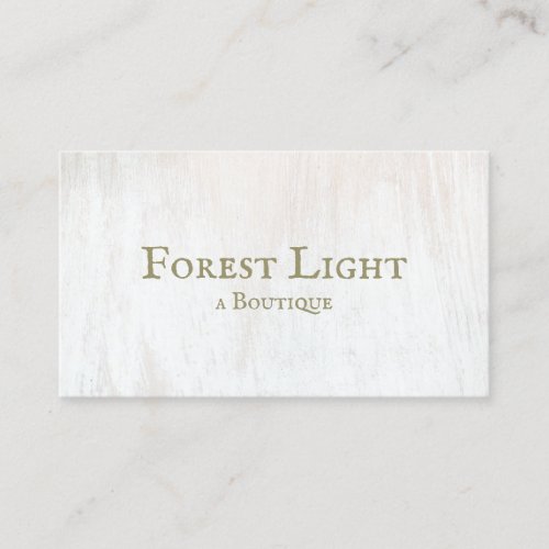 Weather White Wood Antique Typography Business Card