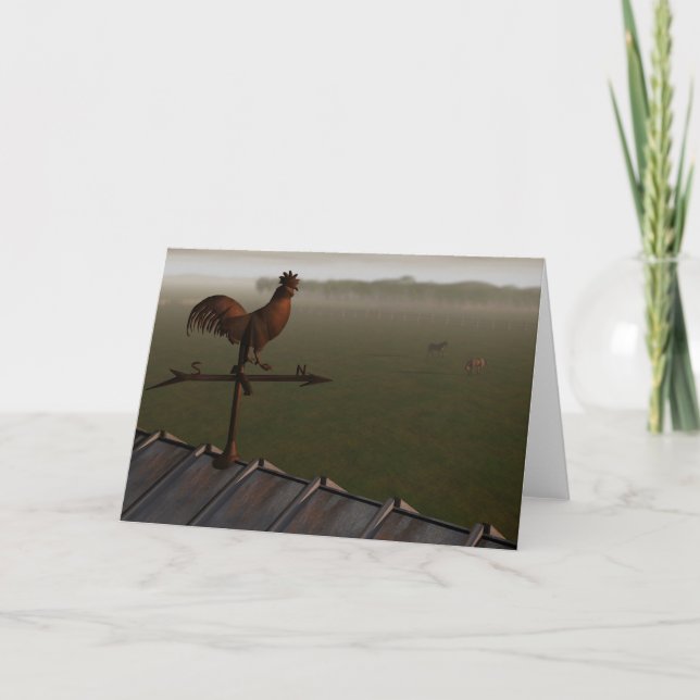 Weathercock Card (Front)