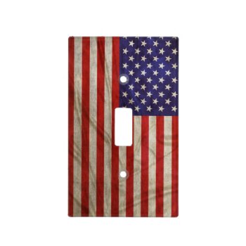 Weathered American Flag Light Switch Cover by packratgraphics at Zazzle