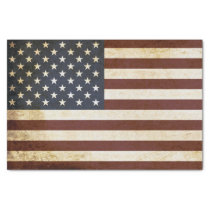 Weathered American Flag Tissue Paper