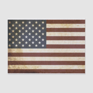 Weathered American Flag Tissue Paper