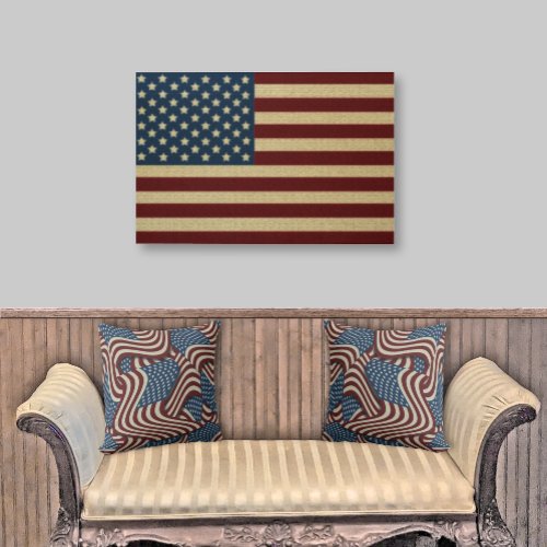 Weathered American Flag  Wood Wall Art
