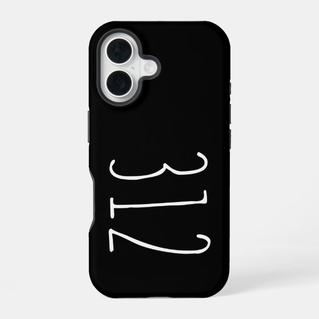 Weathered Area Code 312 (Chicago) Iphone Case (Back)