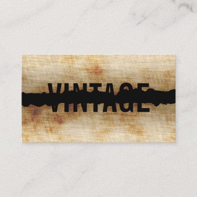 Weathered Background Business Card (Front)