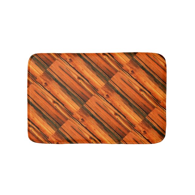 weathered barn boards bathroom mat (Front)