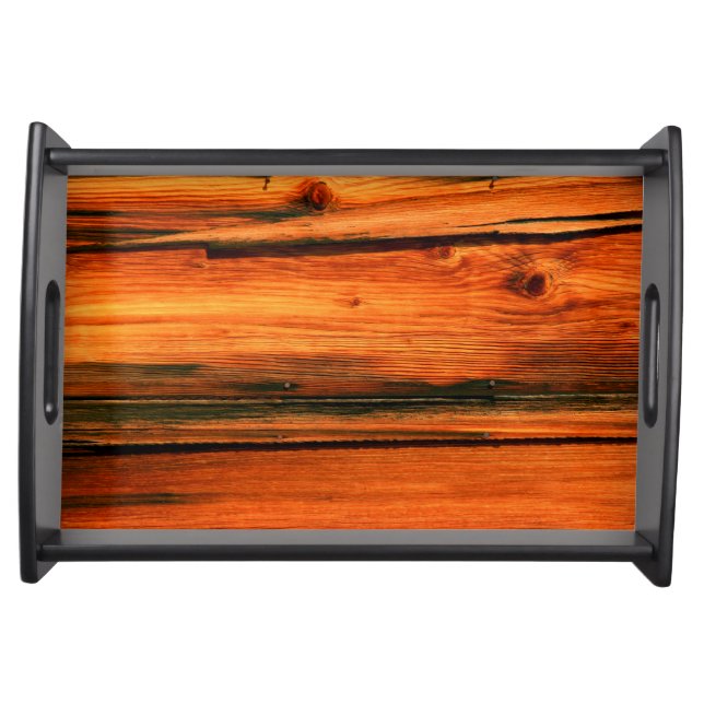 weathered barn boards serving tray (Front)