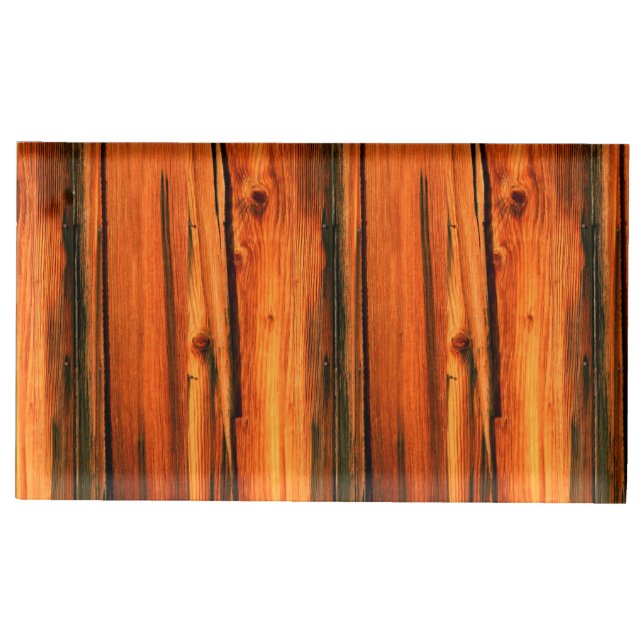 weathered barn boards table number holder (Front)