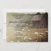 Weathered Barn Country Couples Wedding Shower Invitation (Front)