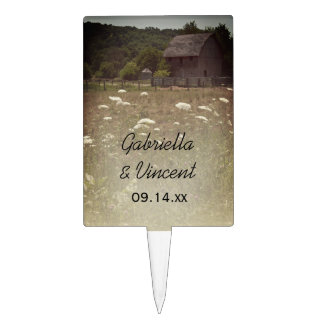 Weathered Barn Country Wedding Cake Topper