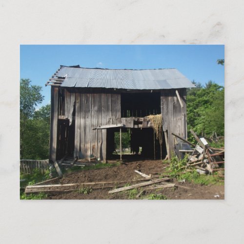 Weathered Barn Postcard