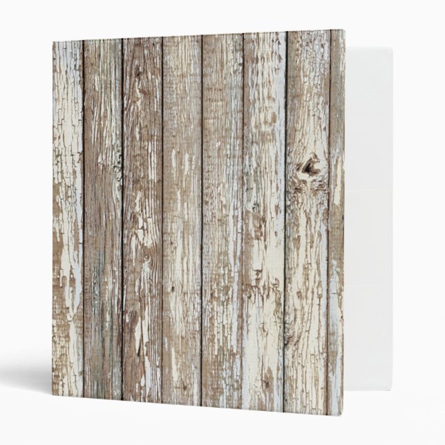 Weathered Barn Wood 3 Ring Binder (Front/Inside)