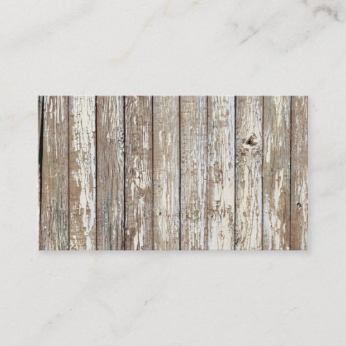 Weathered Barn Wood Business Card