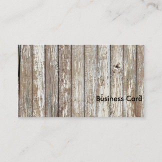 Weathered Barn Wood Business Card