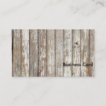 Weathered Barn Wood Business Card by KraftyKays at Zazzle