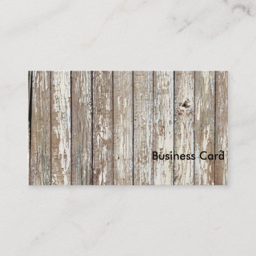 Weathered Barn Wood Business Card