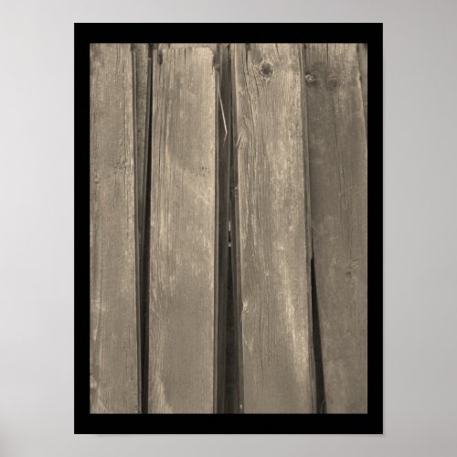 Weathered Barn Wood Poster