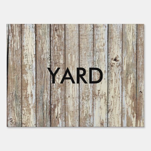 Weathered Barn Wood Sign