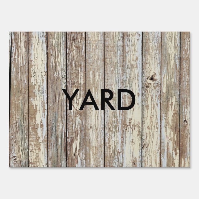 Weathered Barn Wood Sign (Back)