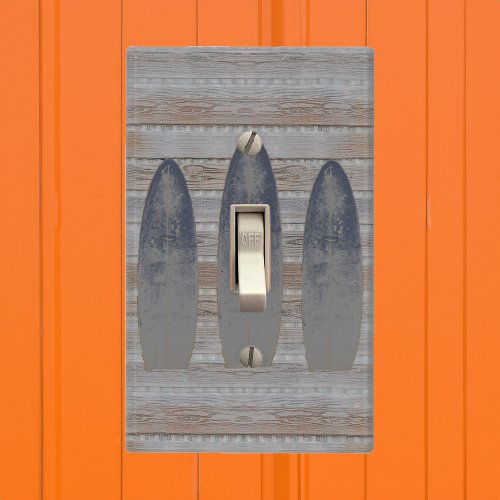 Weathered Beach Driftwood Surfboard Light Switch Cover