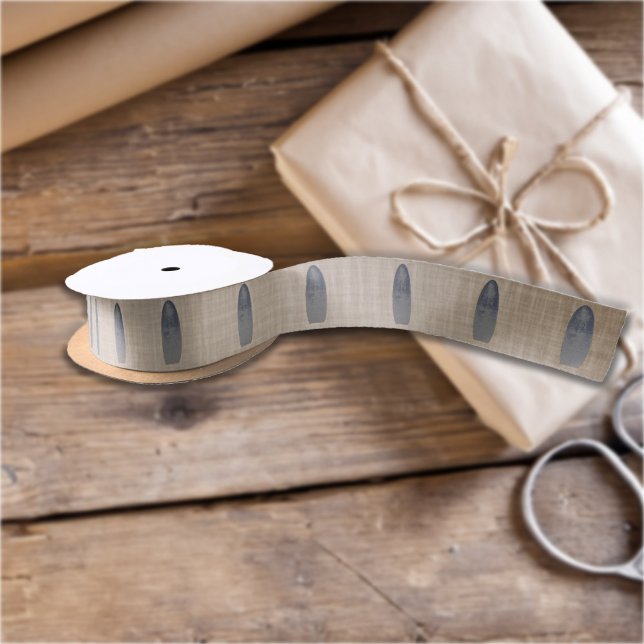 Weathered Beach Driftwood Surfboard Satin Ribbon (Weathered Beach Driftwood Surfboard Satin Ribbon)
