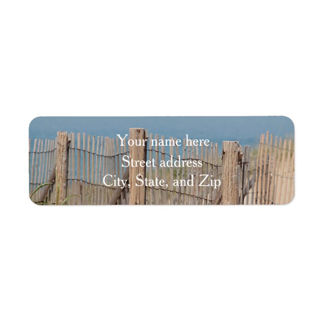 Weathered Beach Fence Label (Front)
