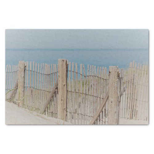 Weathered Beach Fence Tissue Paper