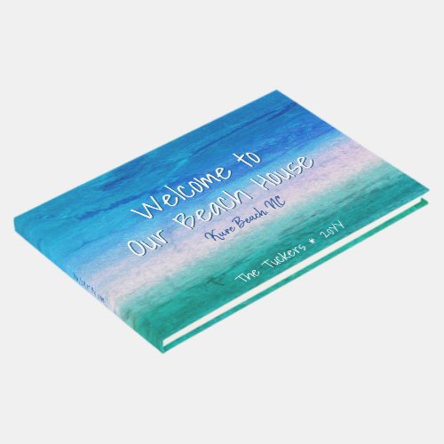 Weathered Beachy Ocean Beach House Vacation Rental Guest Book